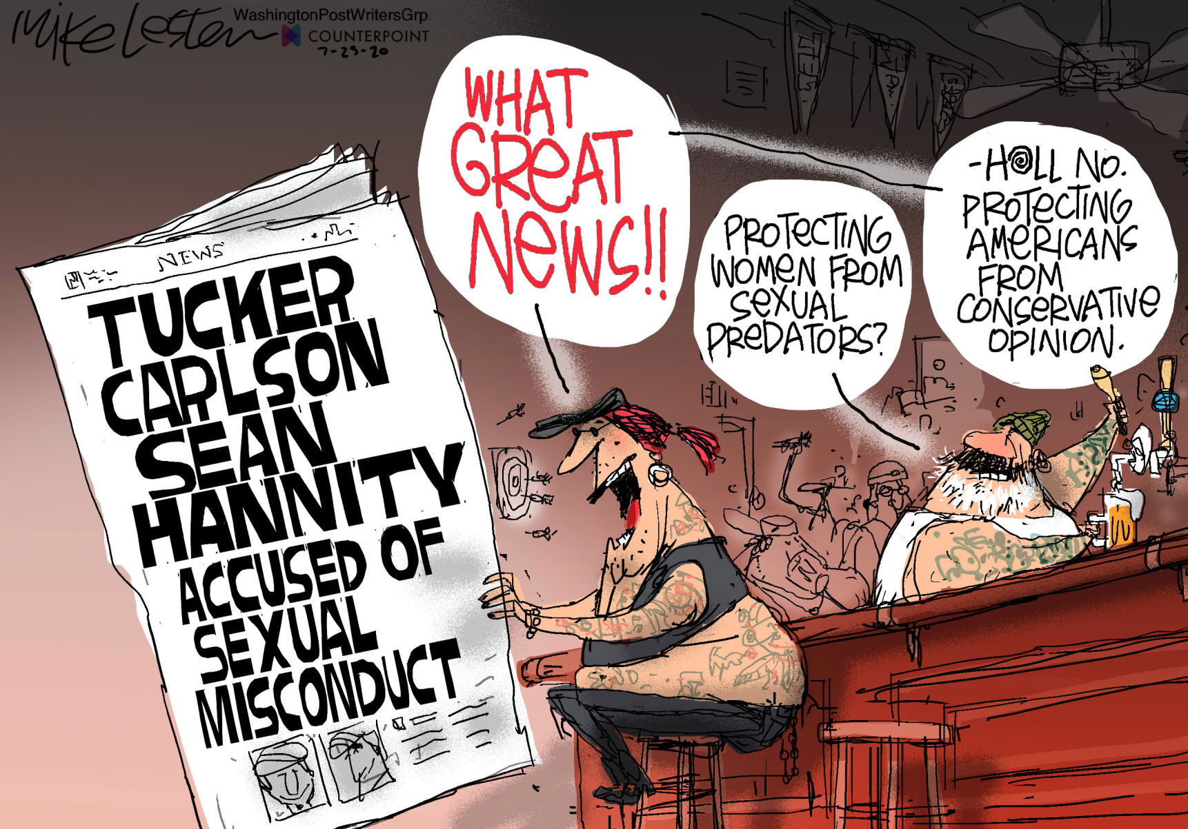 Mike Lester cartoon